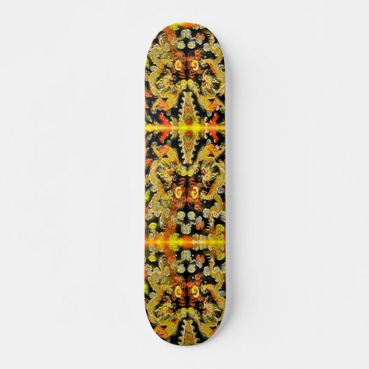Skateboard Urban Gold Dragon Element Custom Pro Park Board (Devant)