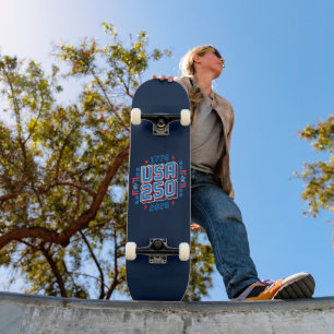 Skateboard USA 250 - 1776 à 2026 Pixel Art