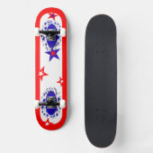 Skateboard usa red white blue (Voorkant)