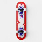 Skateboard usa rouge blanc bleu (Recto)