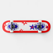 Skateboard usa rouge blanc bleu (Horz)