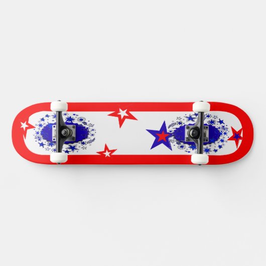 Skateboard usa rouge blanc bleu (Horz)