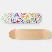Skateboard Vacances d'été mots nuage (Horz)