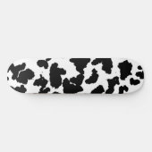 Skateboard Vache Noire Et Blanche Cacher Motif De Fourrure (Horz)