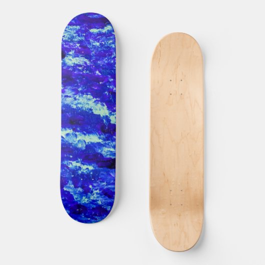 Skateboard Vague bleue (Recto)
