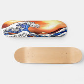 Skateboard Vague de Hokusai (Horz)