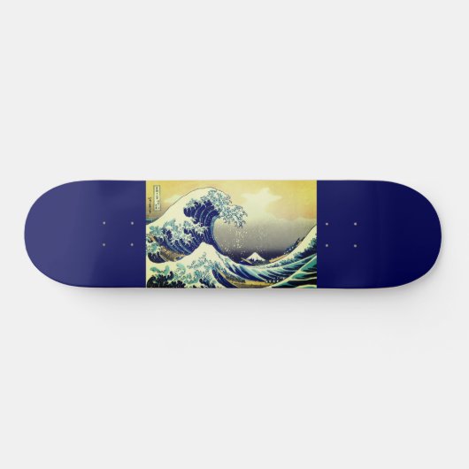 Skateboard vague de peinture artistique japonaise, (Horz)