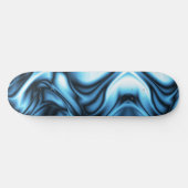 Skateboard Vague de soie bleue (Horz)