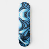 Skateboard Vague de soie bleue (Recto)