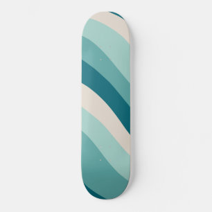 Skateboard Vague d'été rétro #5 #minimum #décoration #art