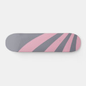 Skateboard Vague grise et rose (Horz)