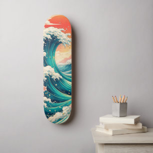 Skateboard Vague Japonais Unisexe Vibe Vintage