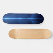 Skateboard Vague lumière bleue ondulée (Horz)