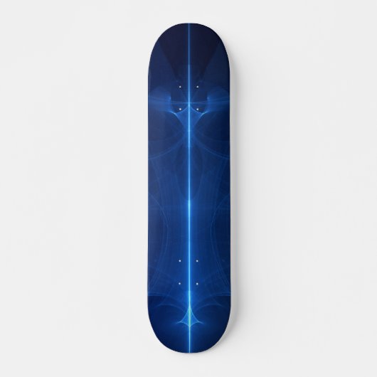 Skateboard Vague lumière bleue ondulée (Devant)