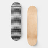Skateboard Vague Noir et Blanc (Recto)