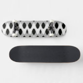 Skateboard Vague noire et blanche (Horz)