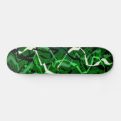 Skateboard Vague verte Abstraite (Horz)
