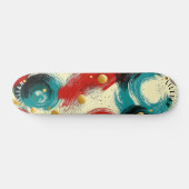 Skateboard Vagues Abstraites Dynamiques avec Textures Audacie (Horz)