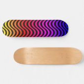 Skateboard Vagues arc-en-ciel (Horz)