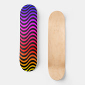 Skateboard Vagues arc-en-ciel (Recto)