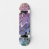 Skateboard Vagues arc-en-ciel (Recto)