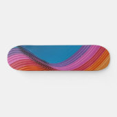 Skateboard Vagues colorées (Horz)