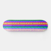 Skateboard Vagues de couleur (Horz)