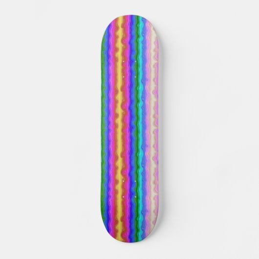 Skateboard Vagues de couleur (Recto)