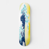 Skateboard VAGUES DE Patinage JAUNE SOLEIL (Recto)