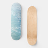 Skateboard Vagues de rêve bleu turquoise doux #2 #eau #décora (Recto)