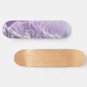 Skateboard Vagues de rêve océanique mauve de lavande douce #1 (Horz)