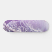 Skateboard Vagues de rêve océanique mauve de lavande douce #1 (Horz)