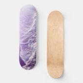 Skateboard Vagues de rêve océanique mauve de lavande douce #1 (Recto)