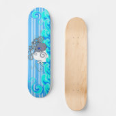 Skateboard Vagues Et Baleines (Recto)