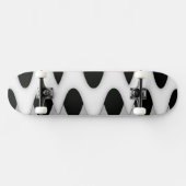 Skateboard Vagues noires et blanches (Horz)