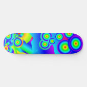 Skateboard Vagues océaniques abstraites (Horz)