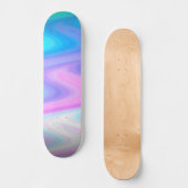 Skateboard Vagues Pastel Peacock (Recto)