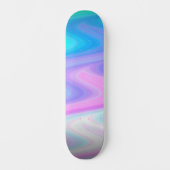 Skateboard Vagues Pastel Peacock (Recto)