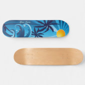 Skateboard vagues, plage+mer+Japon+mont+fuji+surf+océan (Horz)