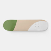Skateboard Vagues simples - Blanc, Sable et Palm Vert (Horz)