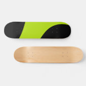 Skateboard Vagues simples en vert citron (Horz)