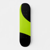 Skateboard Vagues simples en vert citron (Devant)