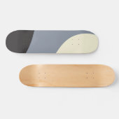 Skateboard Vagues simples - Noir, Gris et Crème (Horz)