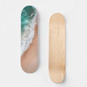 Skateboard Vagues sur la plage de sable (Recto)