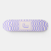 Skateboard Vagues violettes (Horz)