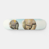 Skateboard Vaisseau spatial volant à travers une planète (Horz)