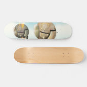 Skateboard Vaisseau spatial volant à travers une planète (Horz)