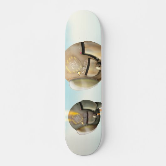 Skateboard Vaisseau spatial volant à travers une planète (Devant)