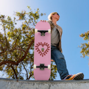 Skateboard Valentines Day Love Heart Acorn