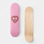 Skateboard Valentines Day Love Heart Acorn (Recto)